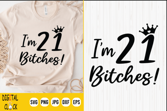21 Birthday Graphic for T-Shirt Designs