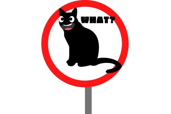 Cat What Funny Black Cat Graphics