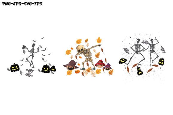 Dancing Skeleton Graphics for Halloween