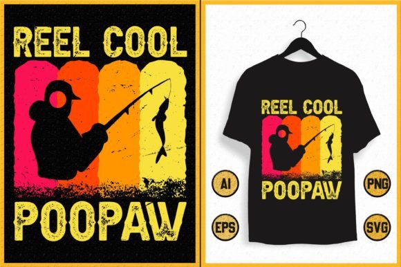 Fishing T-shirt Design 08: A Graphic Asset for Modern Content