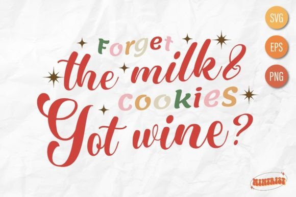 Fun Wine Christmas Sublimation Svg for Graphics and T-Shirt Designs