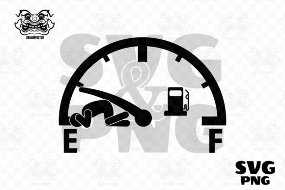 Gas Gauge SVG, Empty Gas Gauge