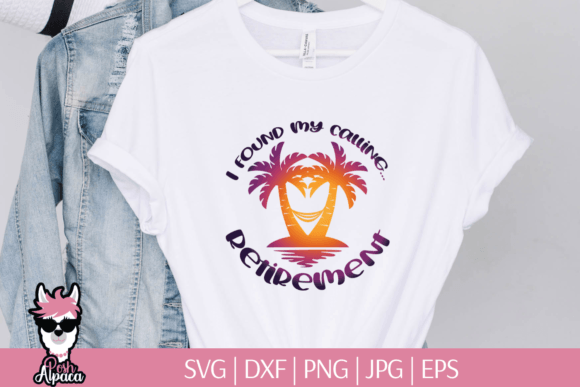 I Found My Calling Retirement Graphics for Print Templates