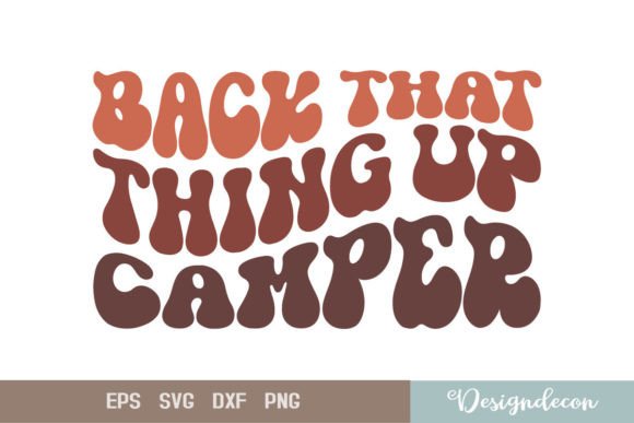 Retro Camping SVG for Print Templates